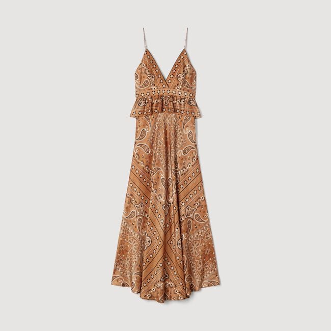 Bandana-print maxi dress