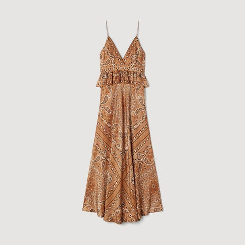 Bandana-print maxi dress