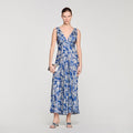 Floral print maxi dress