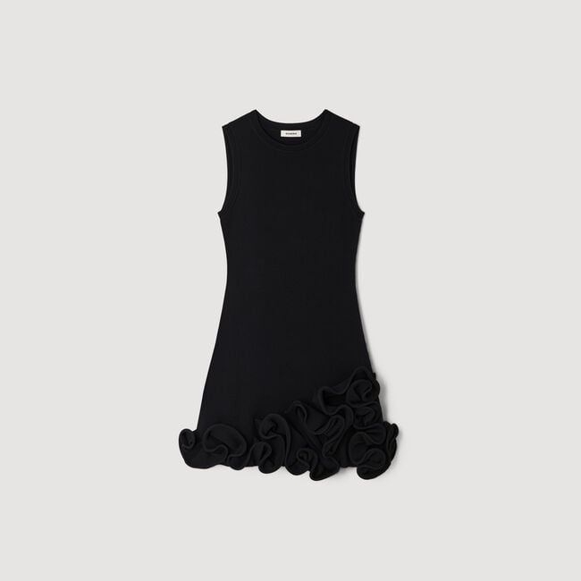 Mini floral knit dress