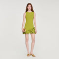 Mini floral knit dress