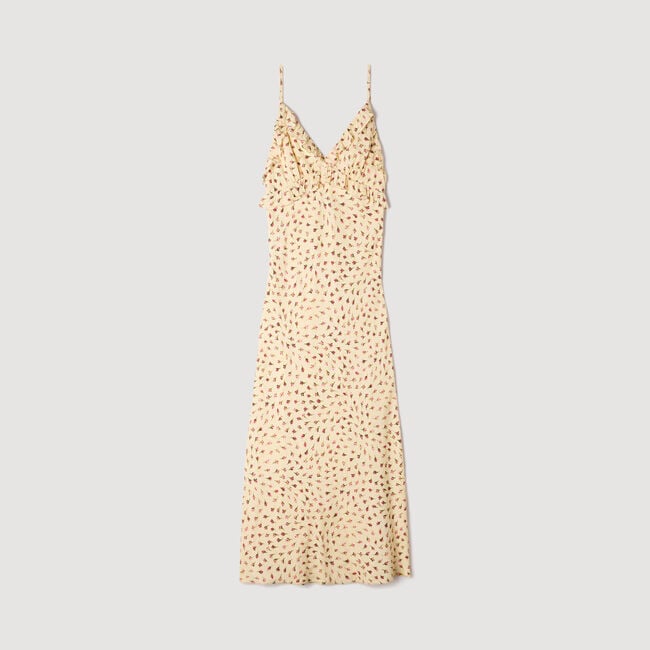 Flower print maxi dress
