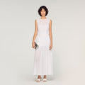 Crepon maxi dress