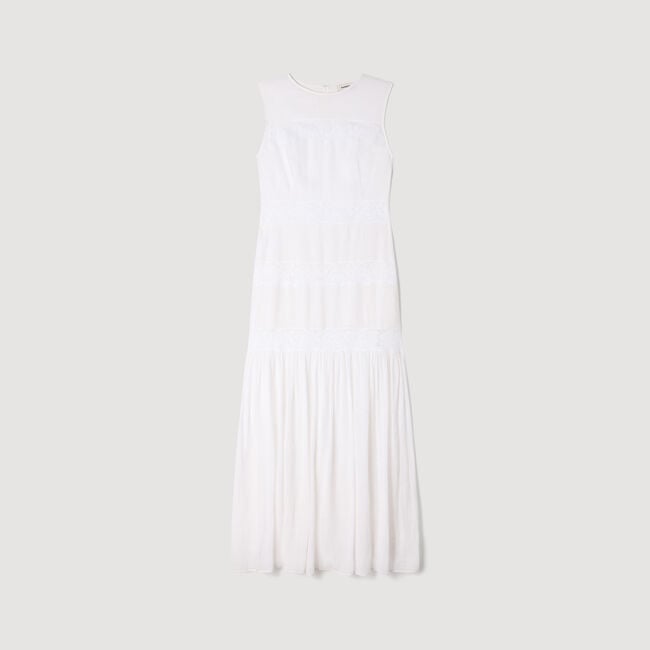 Crepon maxi dress