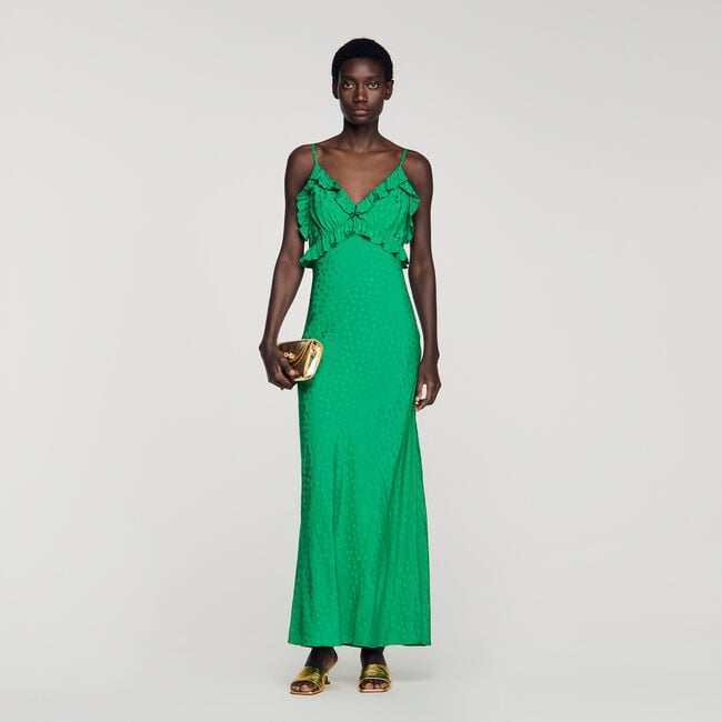 Maxi dress with straps