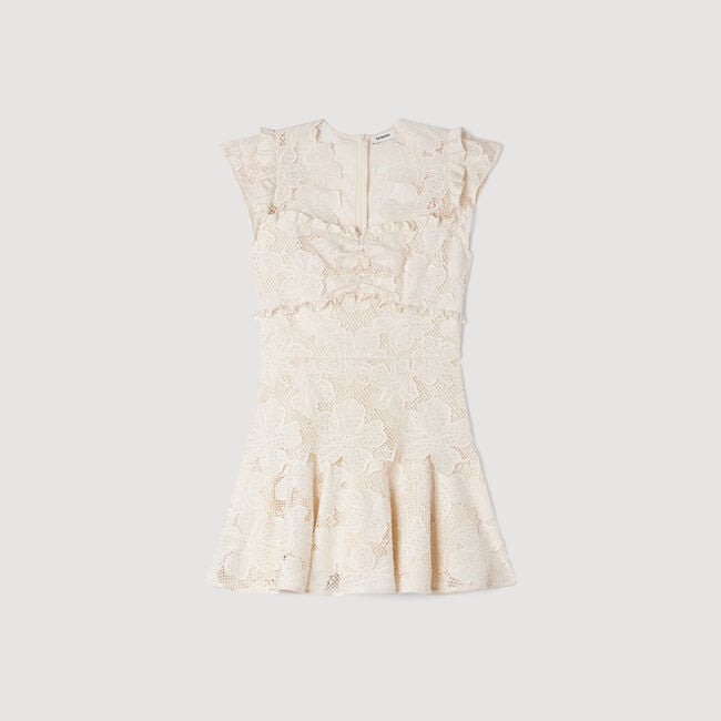 Mini guipure dress