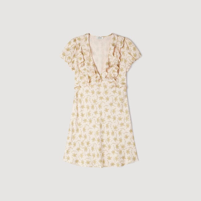 Floral print mini dress