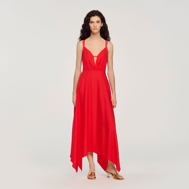 Asymmetric maxi dress