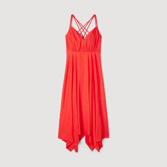 Asymmetric maxi dress