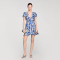 Floral print mini dress