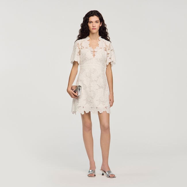 Flower print mini dress