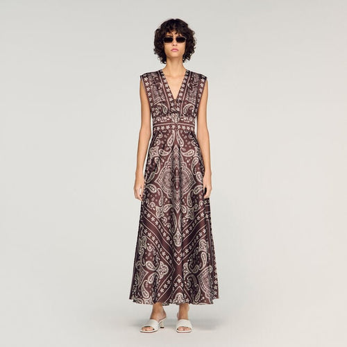 Bandana-print maxi dress
