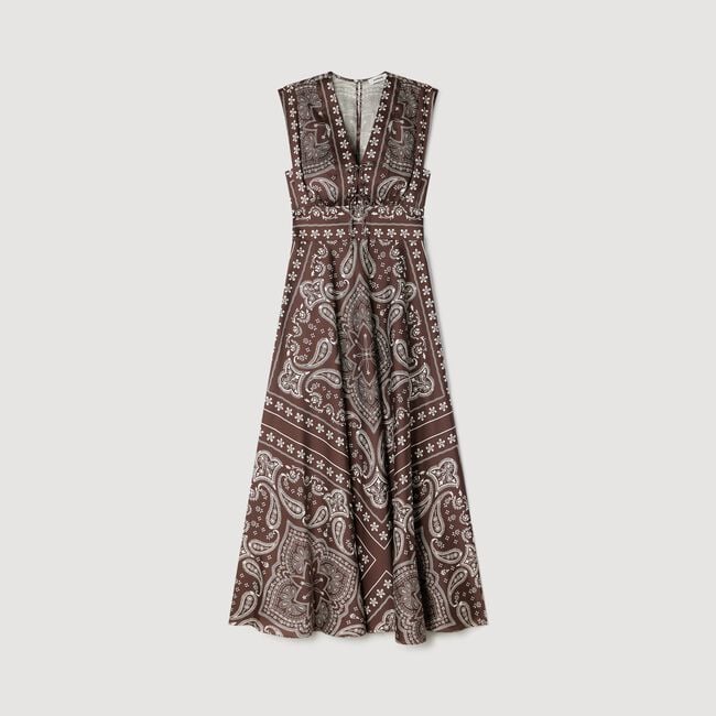 Bandana-print maxi dress