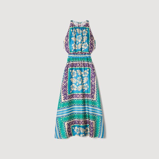 Floral print maxi dress
