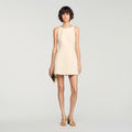 Mini dress with jewel detail