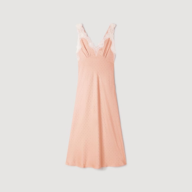 Rhinestone lingerie-style dress