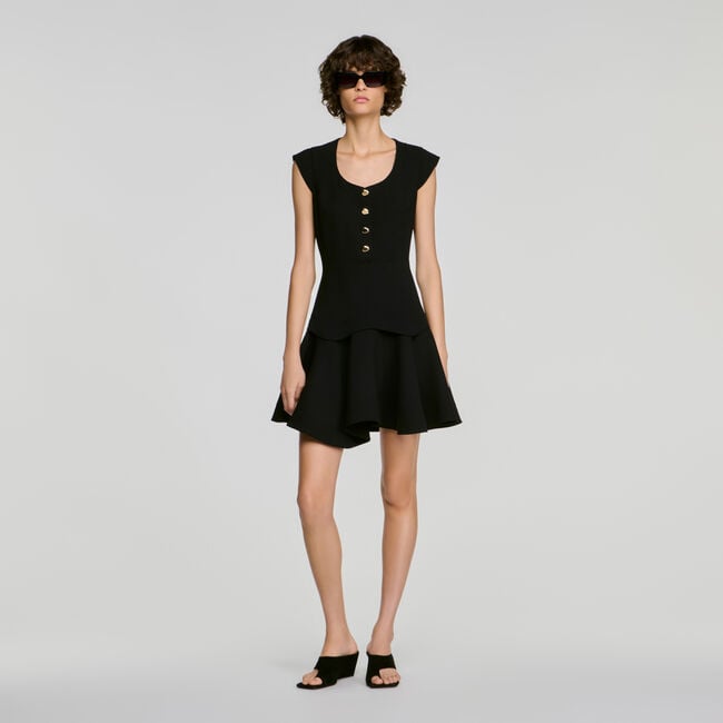 Short button-up dress