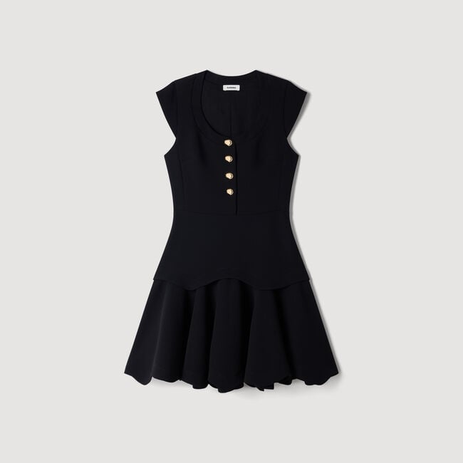 Short button-up dress