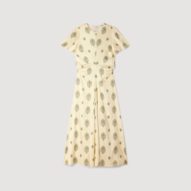 Paisley print midi dress