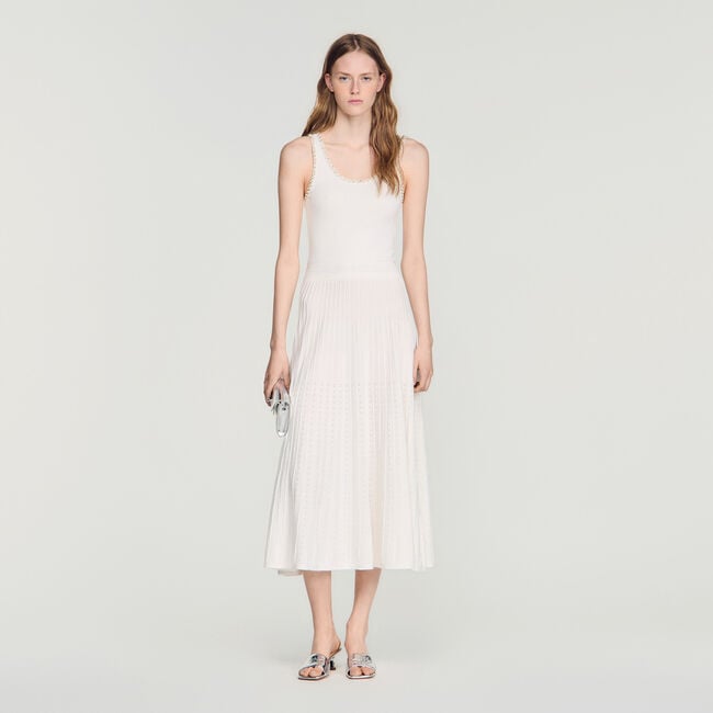 Rhinestone knit maxi dress