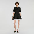 Short contrast skater dress