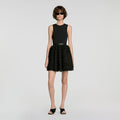Short ruffled lace dress