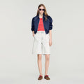 Washed denim Bermuda shorts