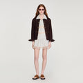 Striped cotton skort