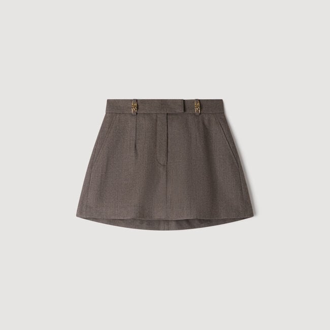Wool skort