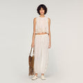Crepon crop top