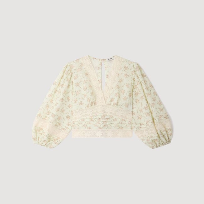 Floral crop top
