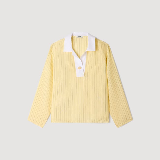 Striped cotton top