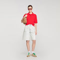 Fancy button polo shirt