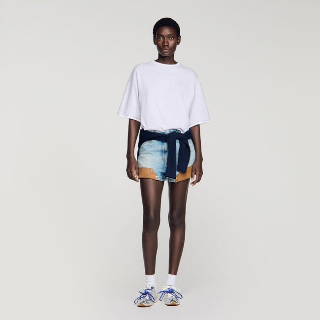 T-shirt with contrasting trim