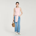 Beaded peplum tweed vest