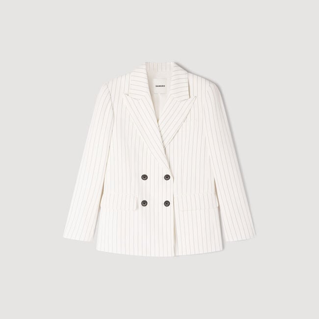 Striped tailored jacket