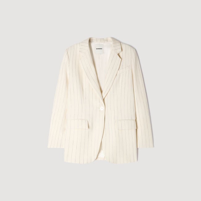 Striped tailored jacket