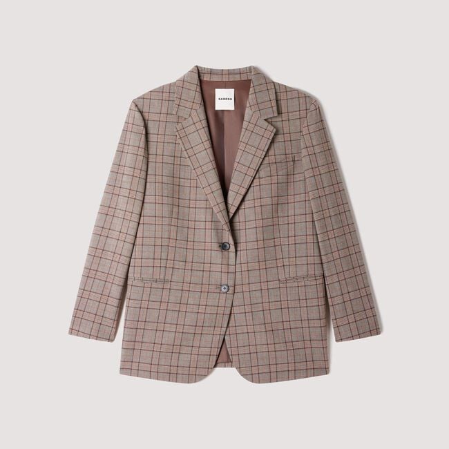 Check suit jacket
