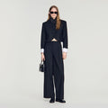 Short jacket with standing collar
