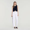 Top with jeweled neckline
