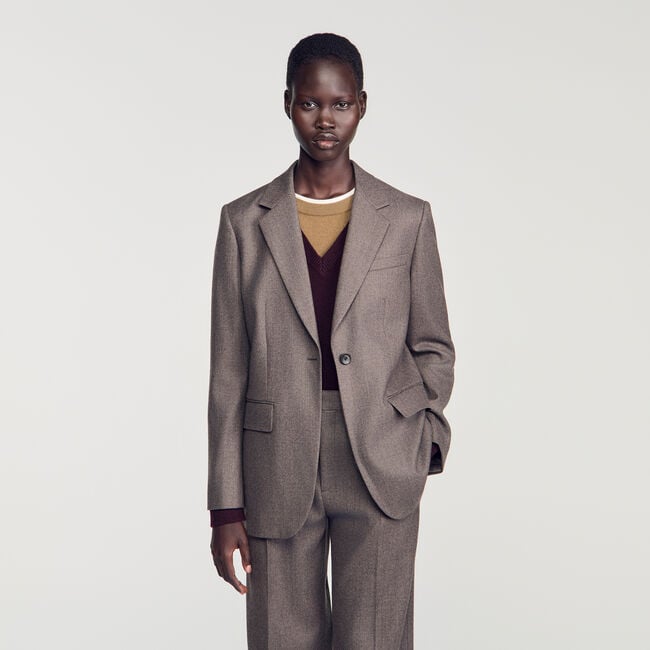 Wool suit jacket