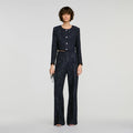 Decorative tweed jacket