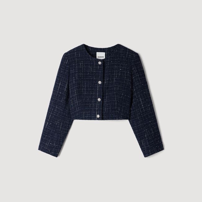 Decorative tweed jacket