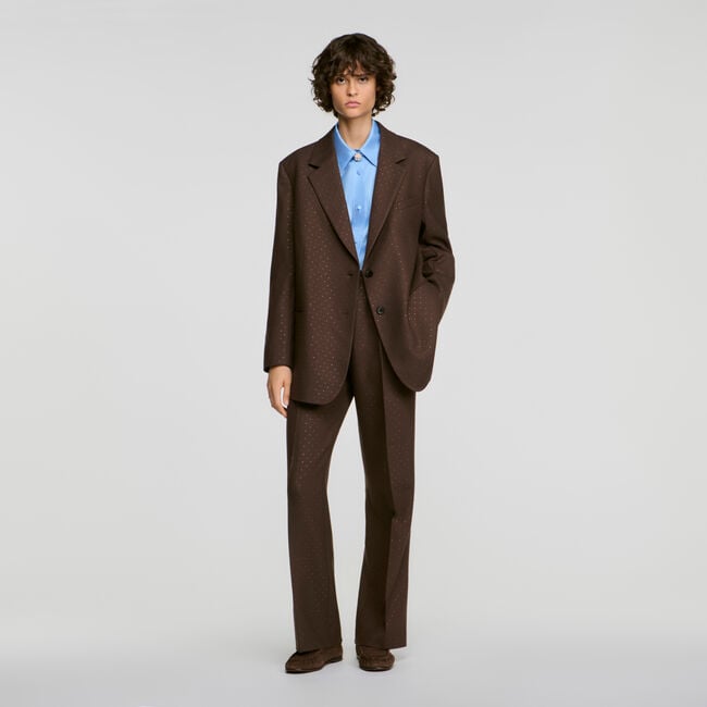 Rhinestone suit jacket